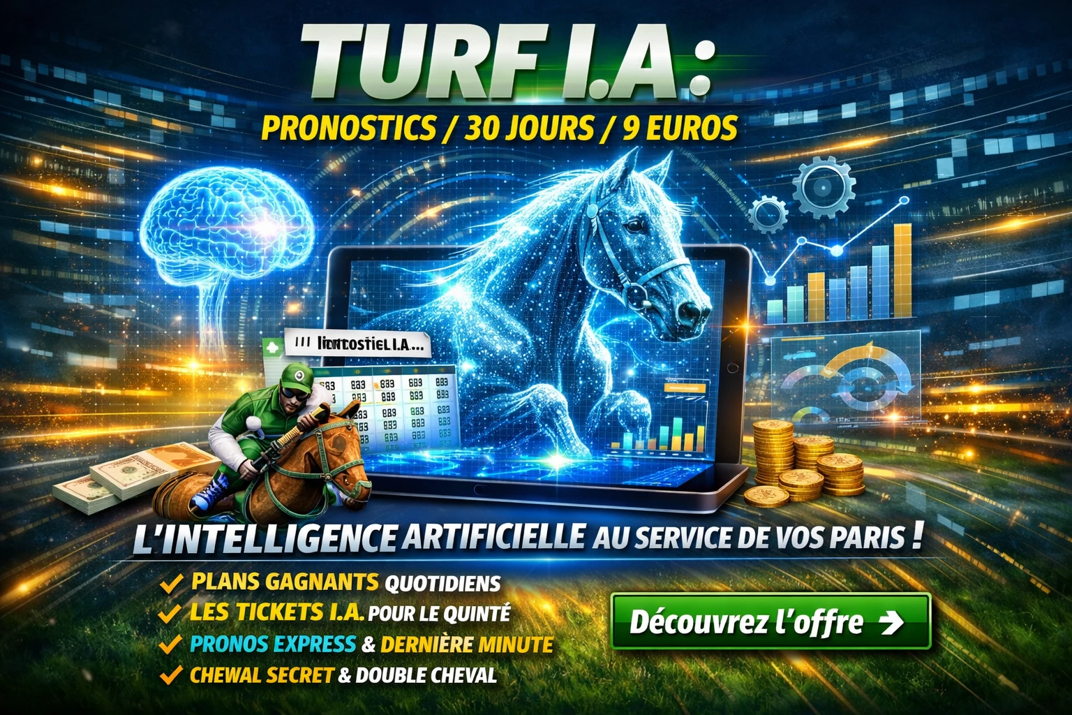 turf avec l'IA gagné gros robot turf